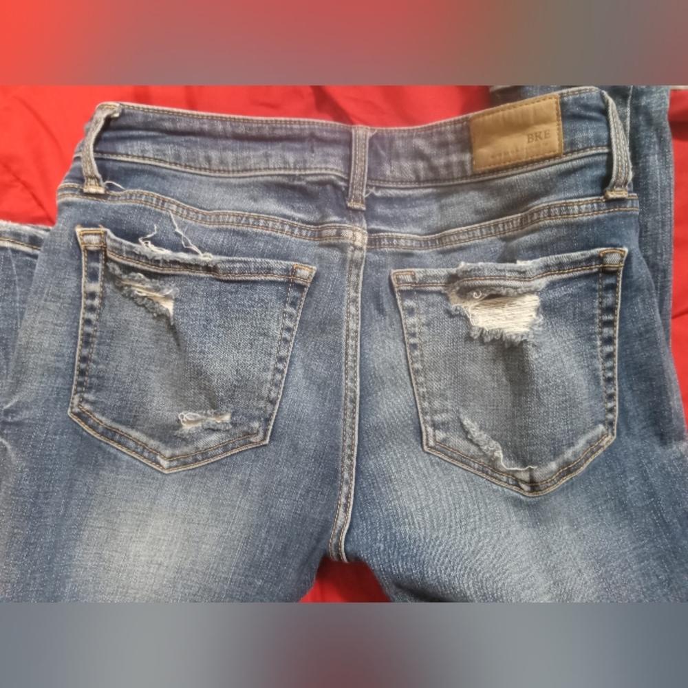 BKE Distressed Blue Jeans 29×32 1/2 - Picture 5 of 5